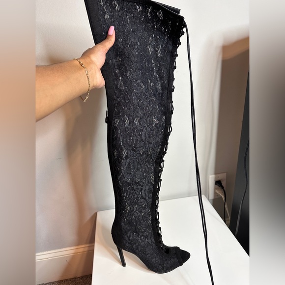 Lace Face Facts Thigh High Boot - Picture 8 of 11